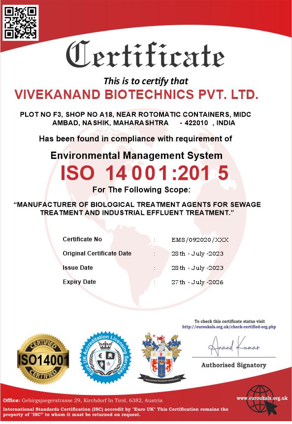 ISO 9001:2015 certificate
